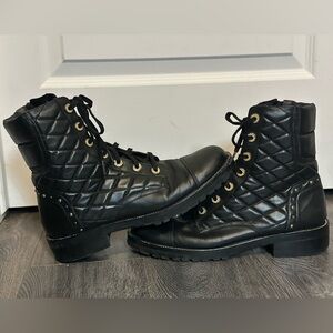 Leather Quilted Dune Booties